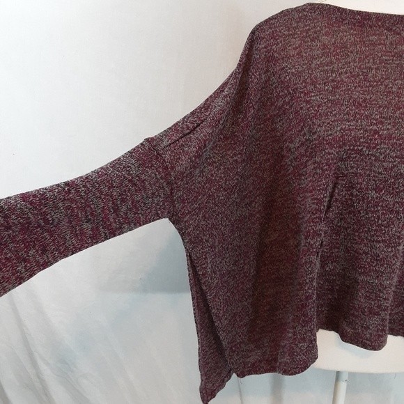 Anthropologie Paper Crane Boxy Poncho Sweater Wrap Cardigan One Size Cozy Layer - Picture 2 of 5